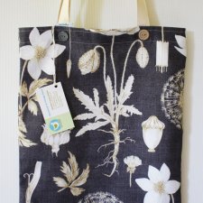 Torba na ramię, eco bag Botanica Kwiaty.