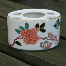 JAMES KENT ENGLAND * PORCELANOWY POJEMNIK NA SZCZOTECZKI DO ZĘBÓW