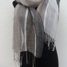 ANDREA - ( NOWY  Z METKĄ) LNIANY SZAL