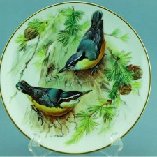 Tirschenreuth ptaki kowaliki zwyczajne talerz