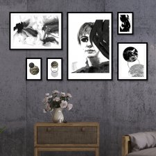 GALERIA PLAKATÓW/ 6 Sztuk/ CZARNY