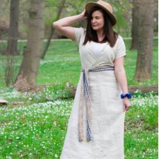 Długa lniana sukienka Linen