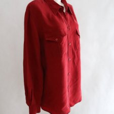 Koszula burgundowa cupro roz 46