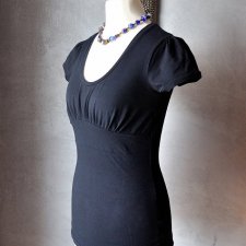 Klasyczna bluzka gorsetowa bawełna XS S