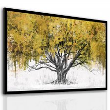 Obraz na płotnie do salonu abstrakcujne drzewo format 120x80cm 02623