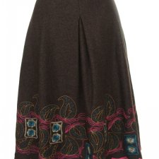 STEPS EVERY DAY CHIC - WEŁNIANA  HAFTOWANA SPÓDNICA REZERWACJA