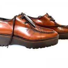 ZARA - (NOWE Z METKĄ )  SKÓRZANE BUTY NA PLATFORMIE (R)