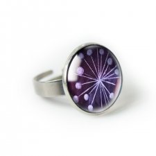 Violet star pierścionek