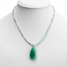 Naszyjnik z Agatem i Amazonitem