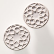 ceramiczne gałki do mebli, białe, wz.1