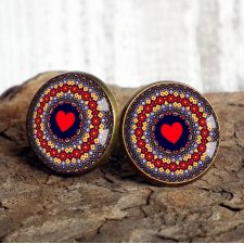 kolczyki etno serca
