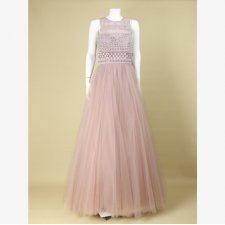 Suknia balowa w kolorze pudrowego różu Luxuar Limited, rozmiar M