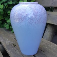 KOLOR NIEZAPOMINAJKI * SHELF POTTERY LTD HALIFAX ENGLAND * pękaty wazon * lata 70' ceramiczny