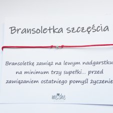 Bransoletka SZCZĘŚCIA. Srebro pr.925. 1kulka