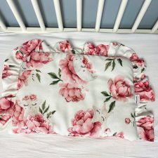 podusia bambusowa z falbana poduszka płaska dla niemowlaka