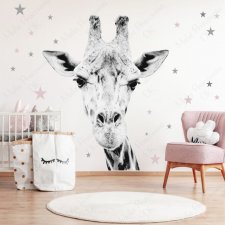 Naklejka na ścianę dla dzieci żyrafa M