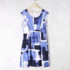 Sukienka w abstrakcyjne wzory Hobbs, XL