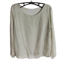 subtelna Bluzka vintage khaki zwiewna Hailys