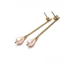 Stick /light rose pearls/ alloys collection