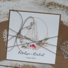 Rustykalna kartka na ślub