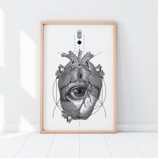 Plakaty skandynawskie serce 40x50 cm