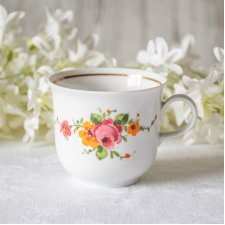 Kubeczek Henneberg w kwiatki folk