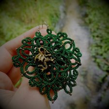Kolczyki Lace Green Dragon