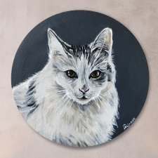 Portret PUPILA malowany ze zdjęcia / koło