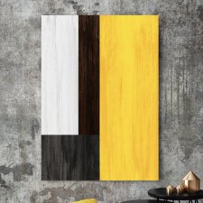 Obraz na płótnie abstrakcja zółta 70x100 cm B1