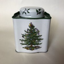 Spode CHRISTMAS   Tree - matalowa puszka - kultowe zdobienie