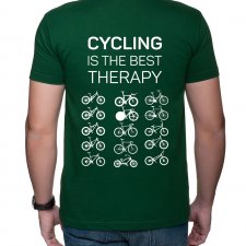 Koszulka męska. Cycling is the best therapy