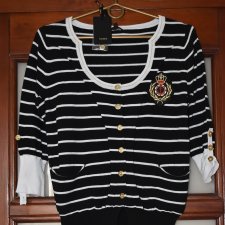 Yuka Paris sweter w paski retro