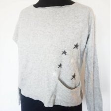 Sweter wełna merino kaszmir M