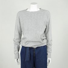 Elastyczny szary sweter, L/XL