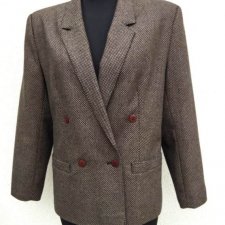 MISS SMITH -  DWURZĘDOWA MARYNARKA Z WEŁNĄ