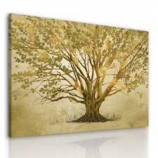 Obraz na płotnie do salonu abstrakcujne drzewo format 120x80cm 02644