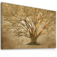 Obraz na płotnie do salonu abstrakcujne drzewo format 120x80cm 02645