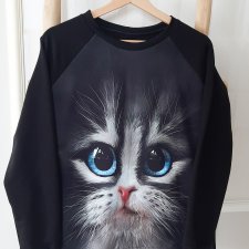 Bluza z printem kota