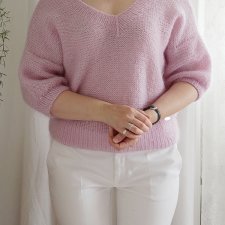 sweterek Refresco - pastelowy róż