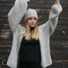 Wełniany cardigan z wełny alpaki BASIC