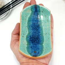 Ceramiczna podstawka na kadzidełko - morze