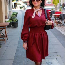 Bordo sukienka mini Florencja