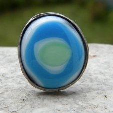 Błękit z zielenią - pierścień