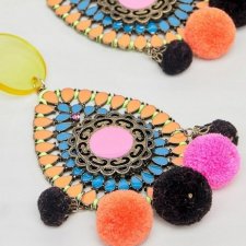 ASOS - DESIGN - KOLOROWE KOLCZYKI - BOHO