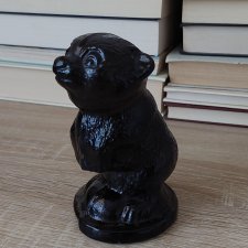 Miś niedźwiadek szklana figurka vintage Bergdala Szwecja