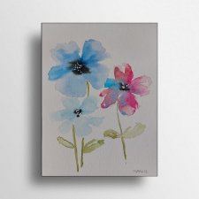 Kwiaty - obraz  akwarela