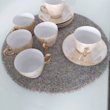 porcelanowy komplet kawowy Włocławek 6 osób