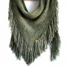 Chusta bawełna merino COSY zielona