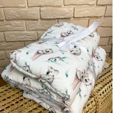 Komplet pościeli do łóżeczka bawełna kołdra poduszka pościel bawełniana z wypełnieniem