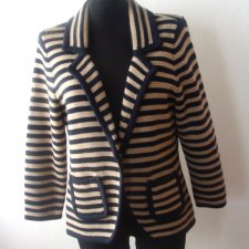 F&F- AKRYLOWY SWETER/DZIANINOWY ŻAKIET